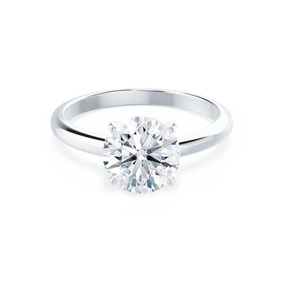1.2 CT Round Solitaire Moissanite Engagement Ring