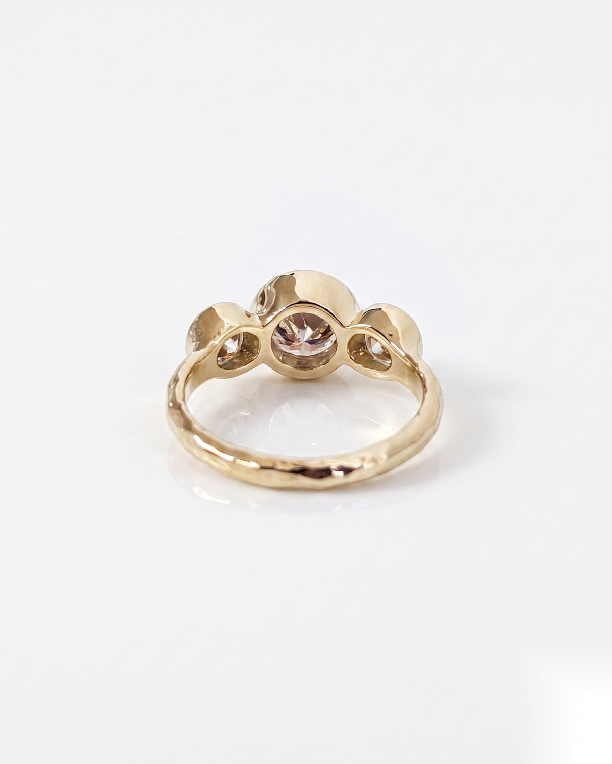 1.5 CT Round Three Stone Moissanite Engagement Ring