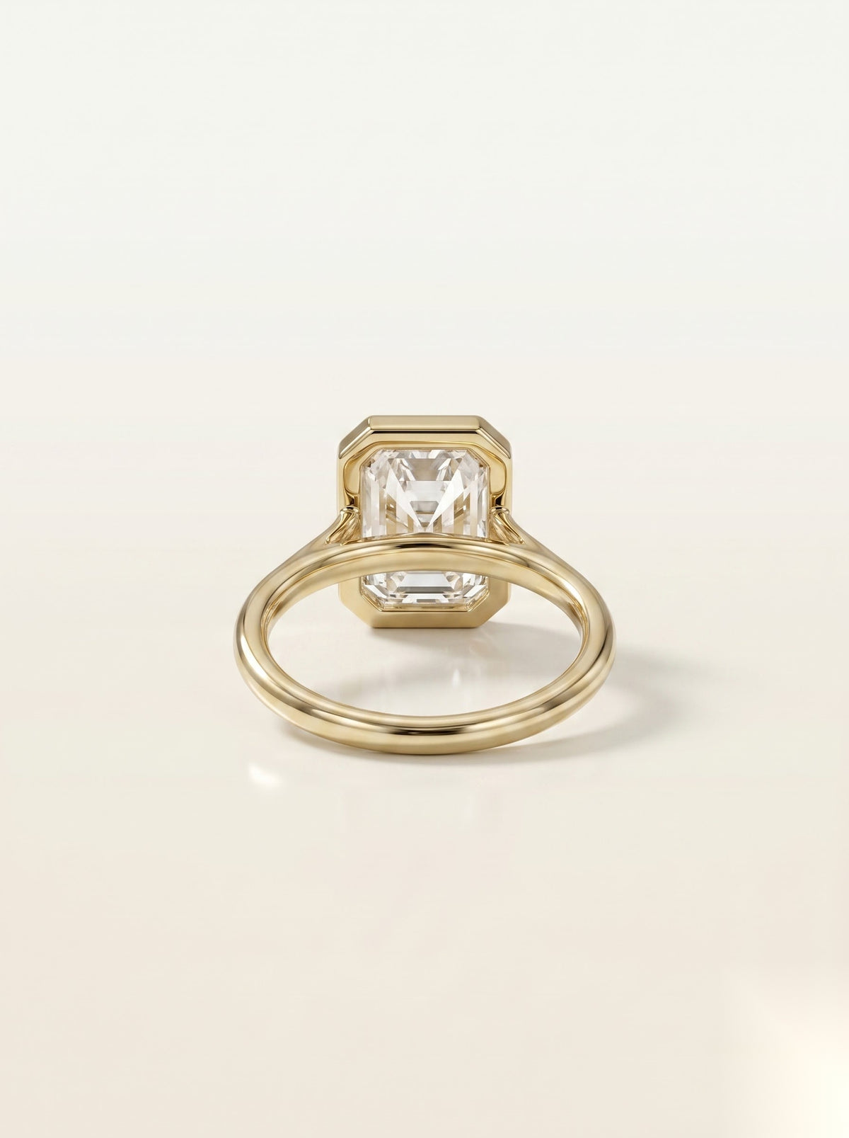 3 CT Emerald Solitaire Moissanite Engagement Ring