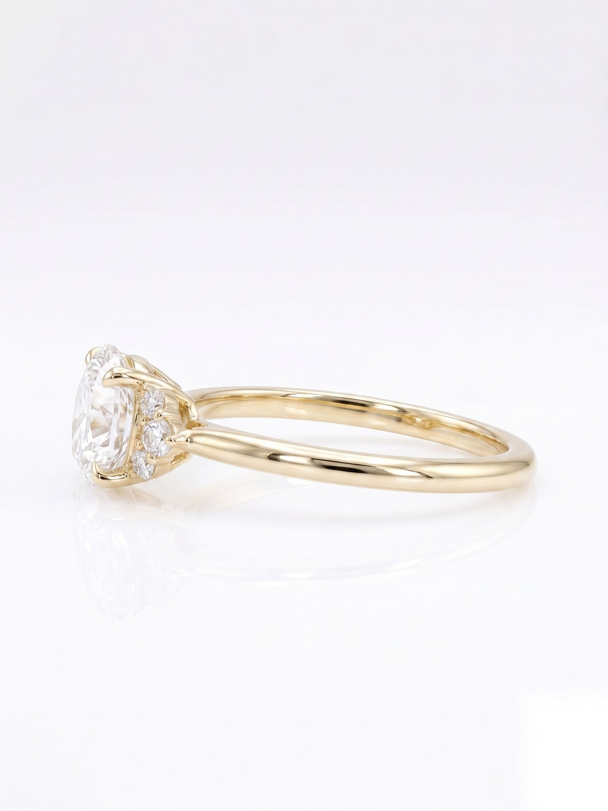 1 CT East-West Marquise Solitaire Moissanite Engagement Ring
