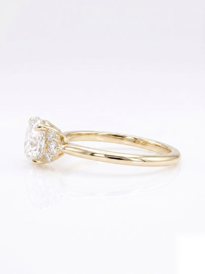 1 CT East-West Marquise Solitaire Moissanite Engagement Ring