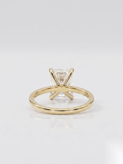 2 CT Radiant Solitaire Moissanite Engagement Ring