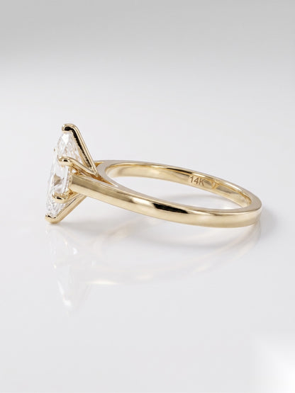 1 CT Marquise Solitaire Moissanite Engagement Ring