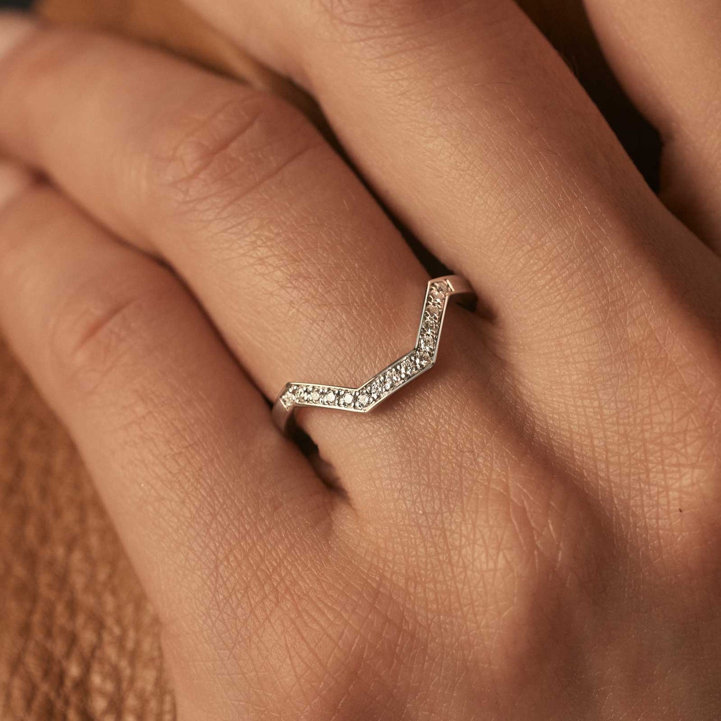 0.12 TCW Round Channel Setting Moissanite Wedding Band