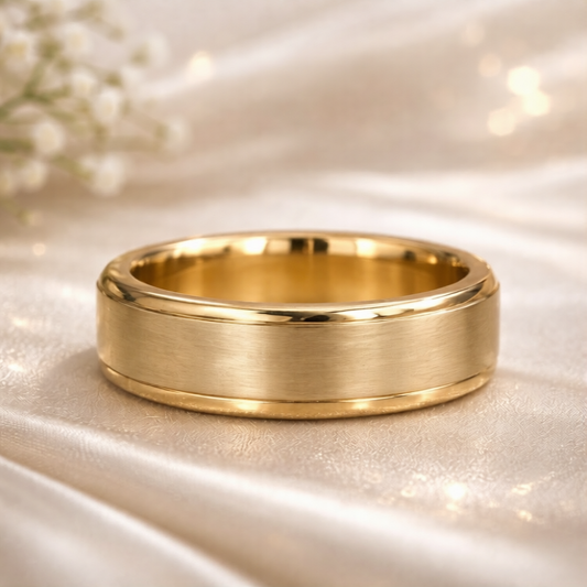 Brushed Finish Classic Men's Wedding Band