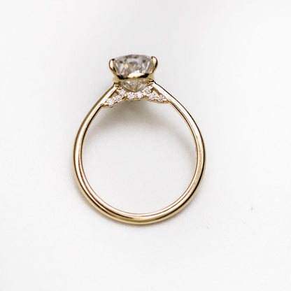 2.35 CT Pear Solitaire Moissanite Engagement Ring