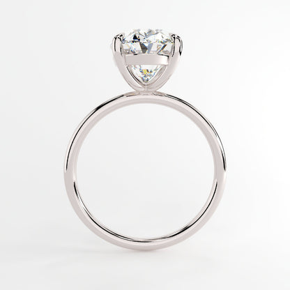 4 CT Oval Solitaire Moissanite Engagement Ring