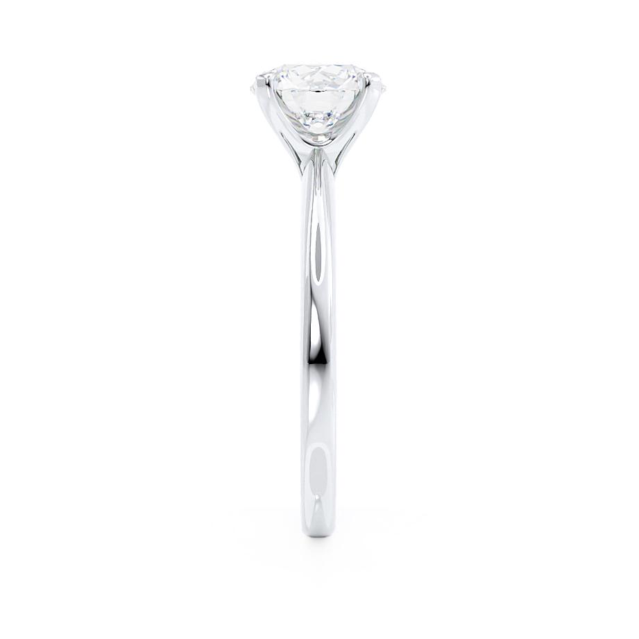 1.2 CT Round Solitaire Moissanite Engagement Ring