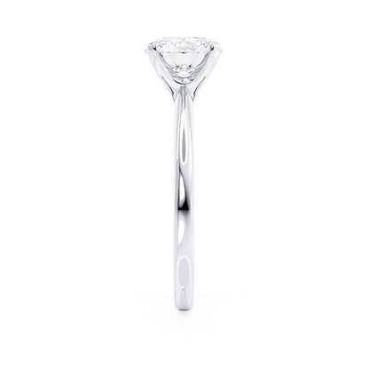 1.2 CT Round Solitaire Moissanite Engagement Ring