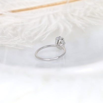1.75 CT Radiant Solitaire Moissanite Engagement Ring