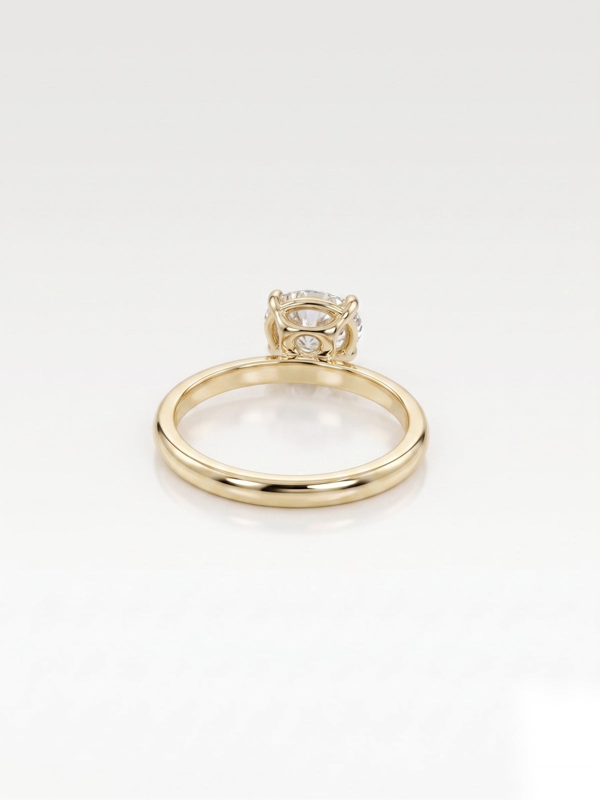 1 CT Oval Solitaire Moissanite Engagement Ring