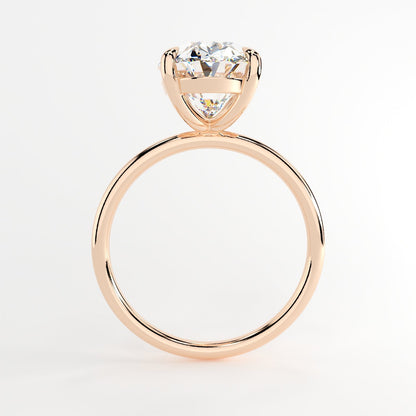 4 CT Oval Solitaire Moissanite Engagement Ring