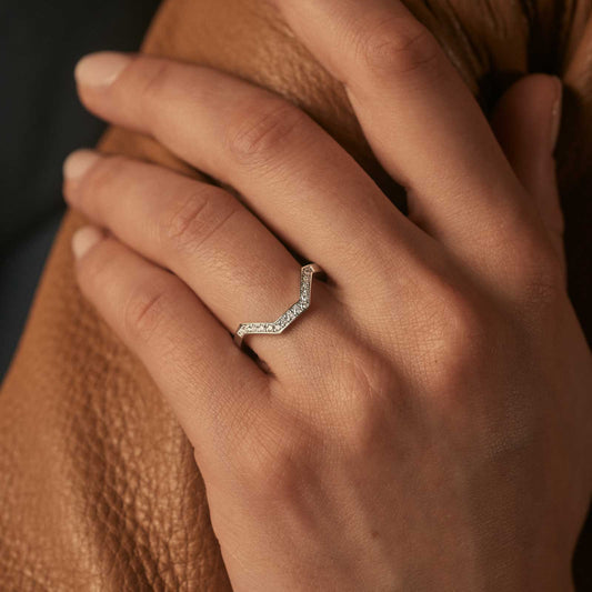0.12 TCW Round Channel Setting Moissanite Wedding Band