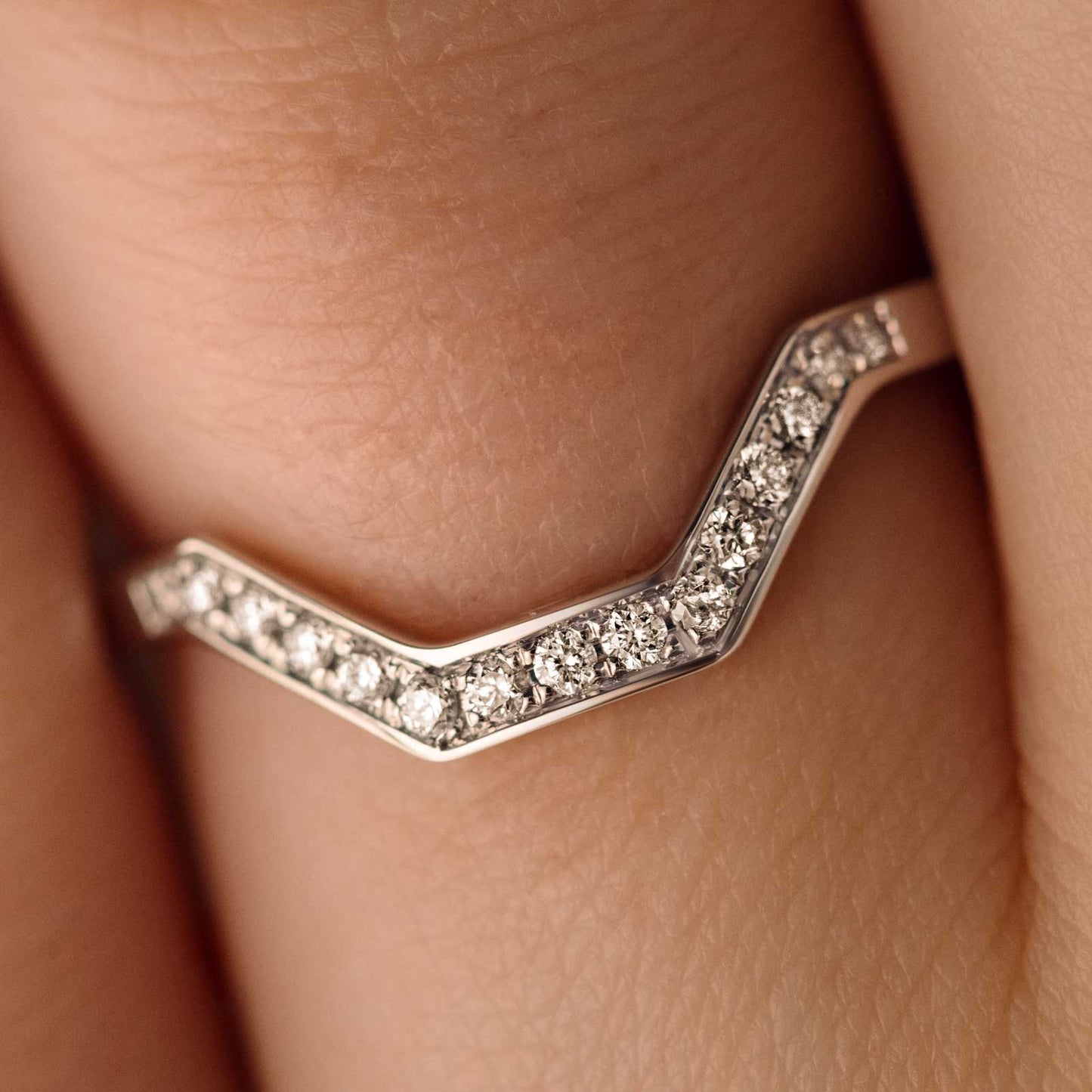 0.1 TCW Round Channel Setting Moissanite Wedding Band