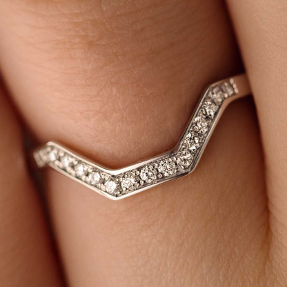 0.1 TCW Round Channel Setting Moissanite Wedding Band