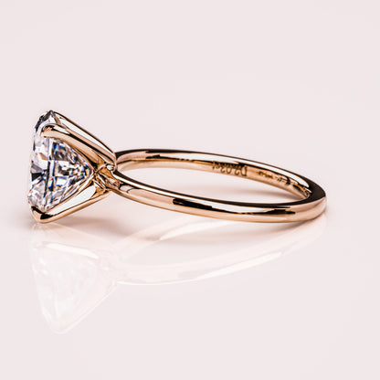 1.91 CT Oval Solitaire Moissanite Engagement Ring