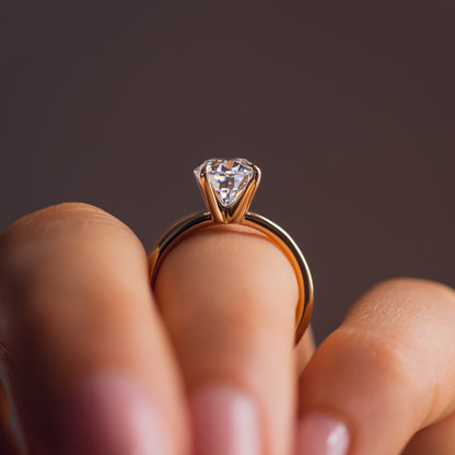 1.91 CT Oval Solitaire Moissanite Engagement Ring