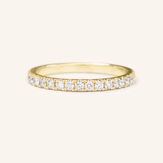 0.4 TCW Round Full Eternity Moissanite Wedding Band