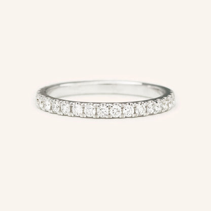 0.4 TCW Round Full Eternity Moissanite Wedding Band