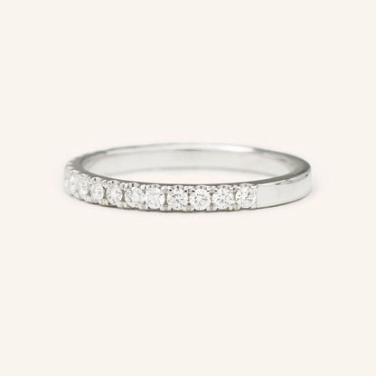 0.4 TCW Round Full Eternity Moissanite Wedding Band