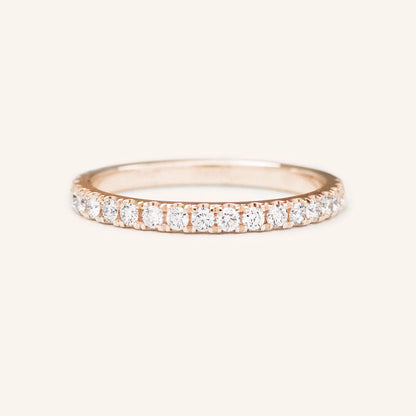 0.4 TCW Round Full Eternity Moissanite Wedding Band