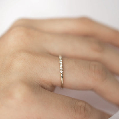 2.16 TCW Round Half Eternity Moissanite Wedding Band