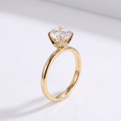 2 CT Marquise Pave Lab Grown Engagement Ring