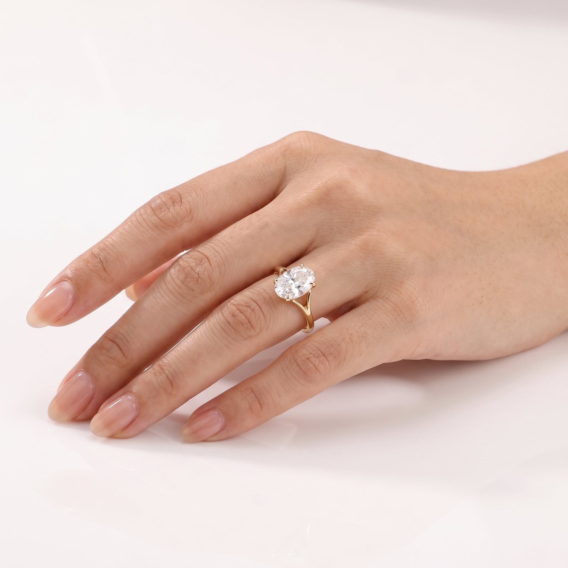 2 CT Marquise Pave Lab Grown Engagement Ring