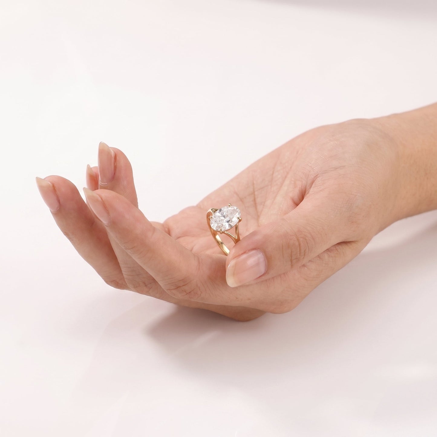 2 CT Marquise Pave Lab Grown Engagement Ring