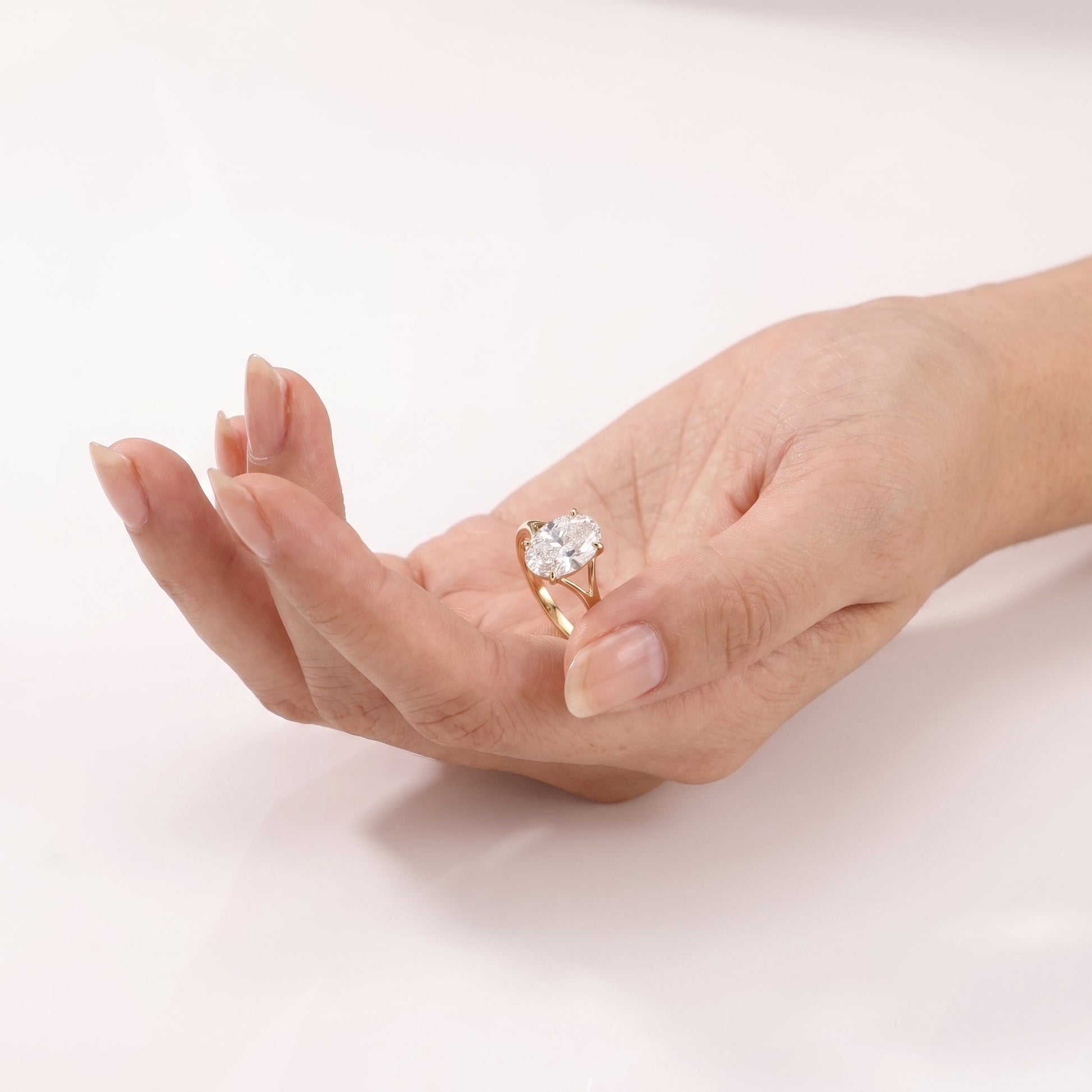 2 CT Marquise Pave Lab Grown Engagement Ring