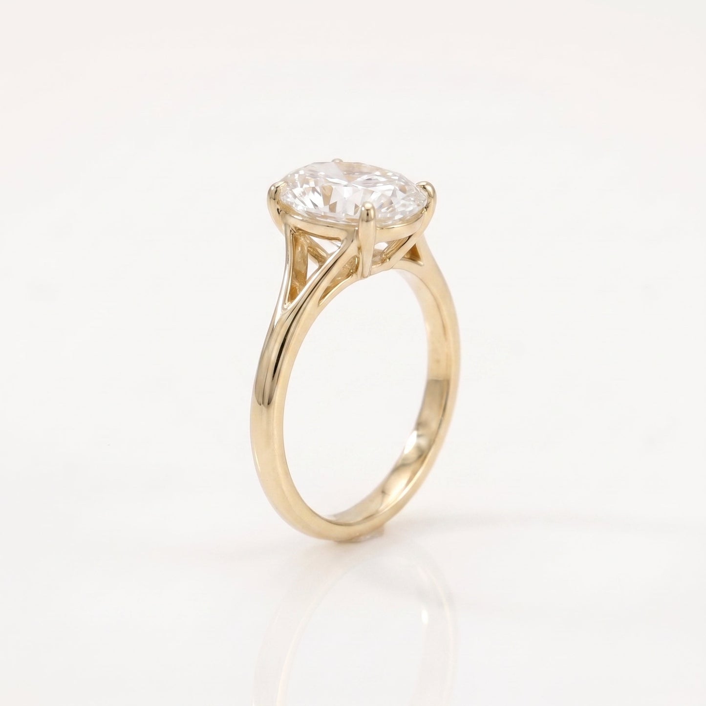2 CT Marquise Pave Lab Grown Engagement Ring