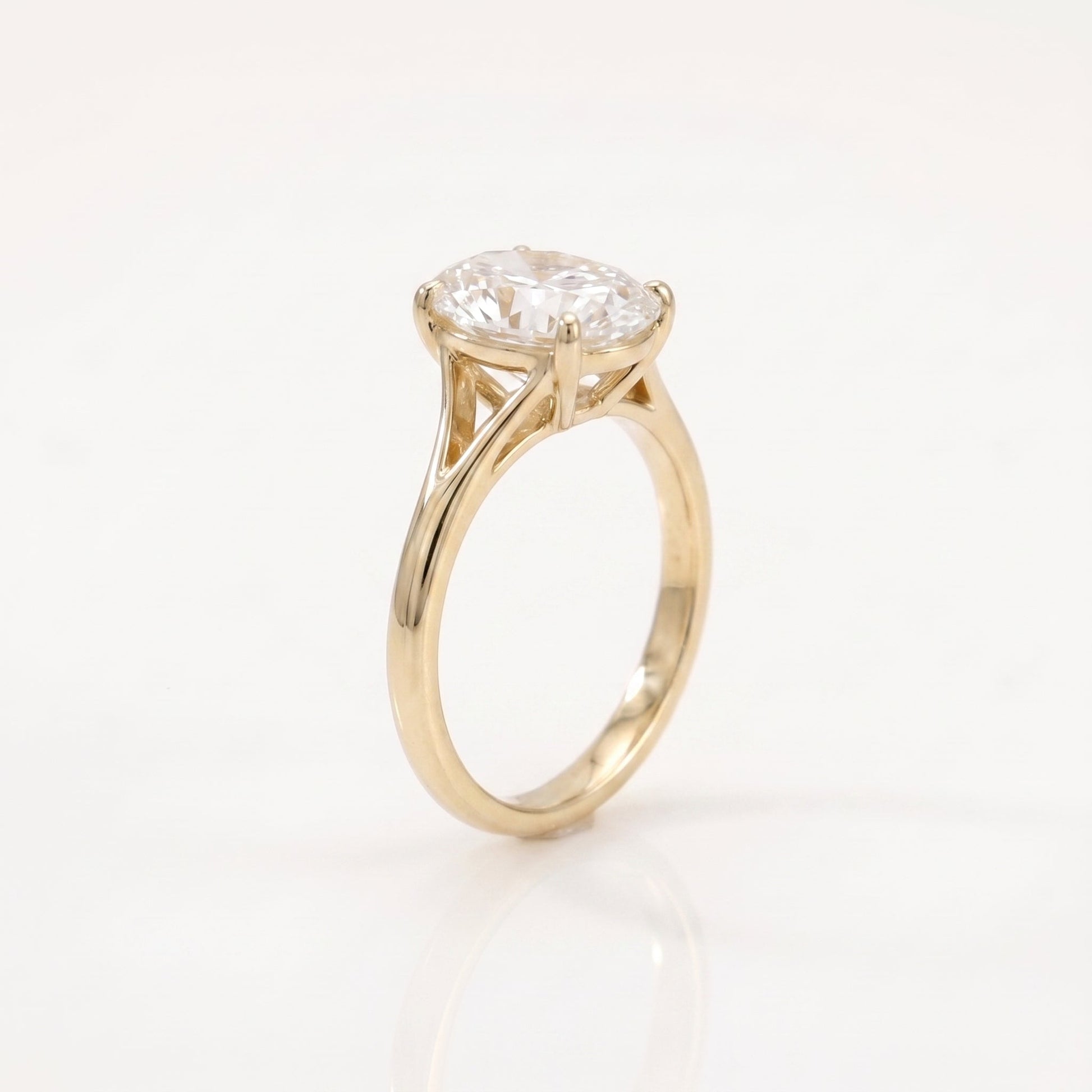 2 CT Marquise Pave Lab Grown Engagement Ring