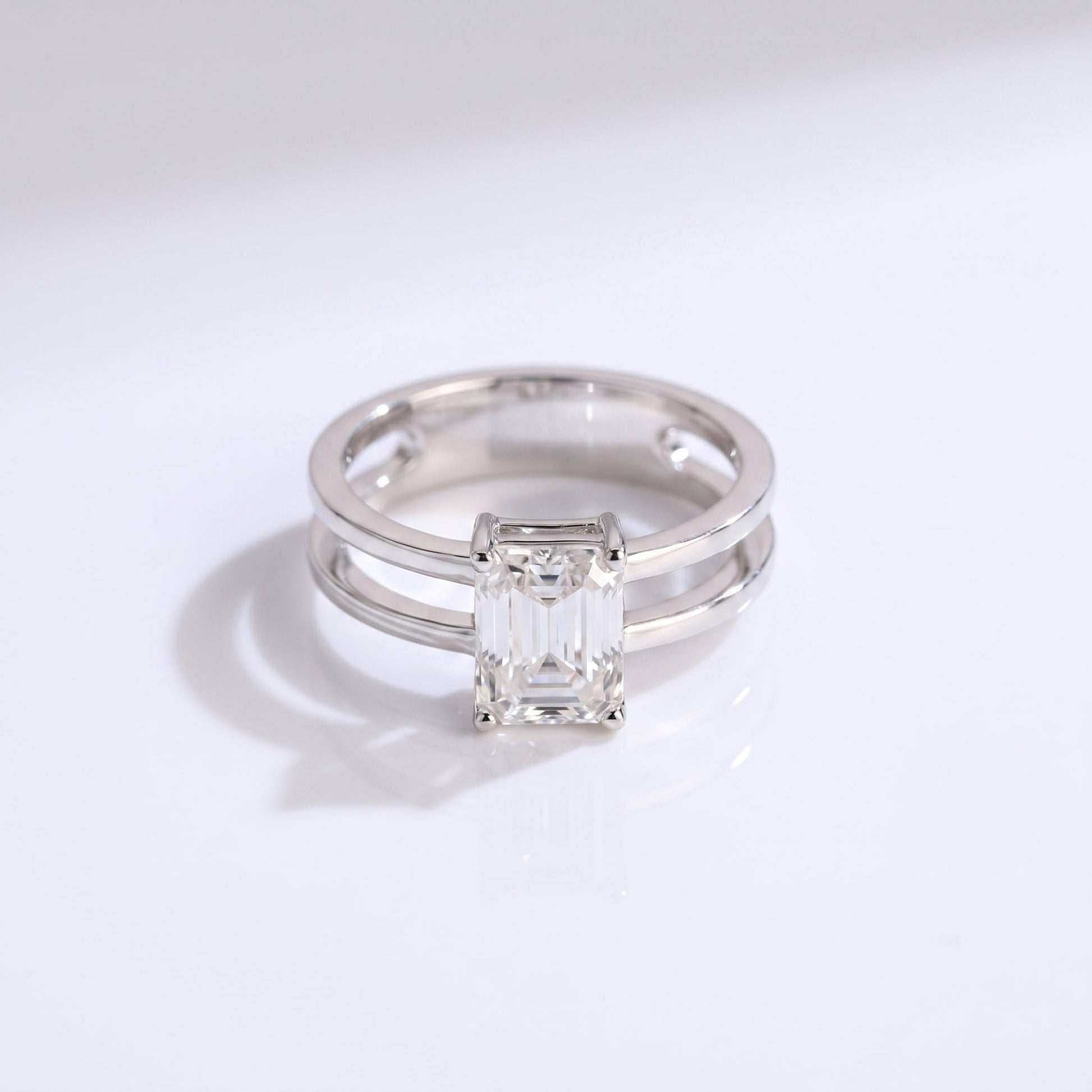2 CT Marquise Pave Lab Grown Engagement Ring