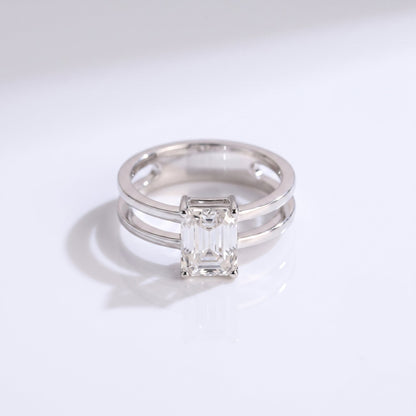 2 CT Marquise Pave Lab Grown Engagement Ring
