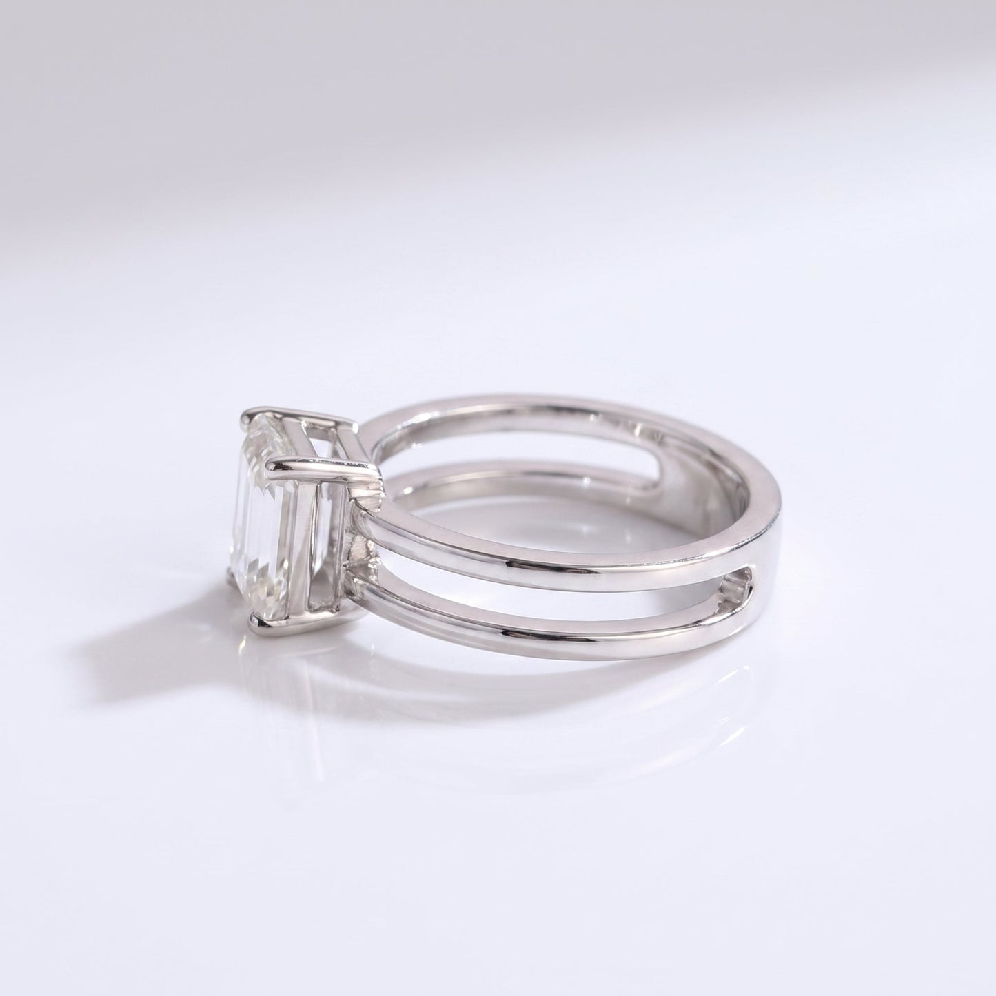 2 CT Marquise Pave Lab Grown Engagement Ring