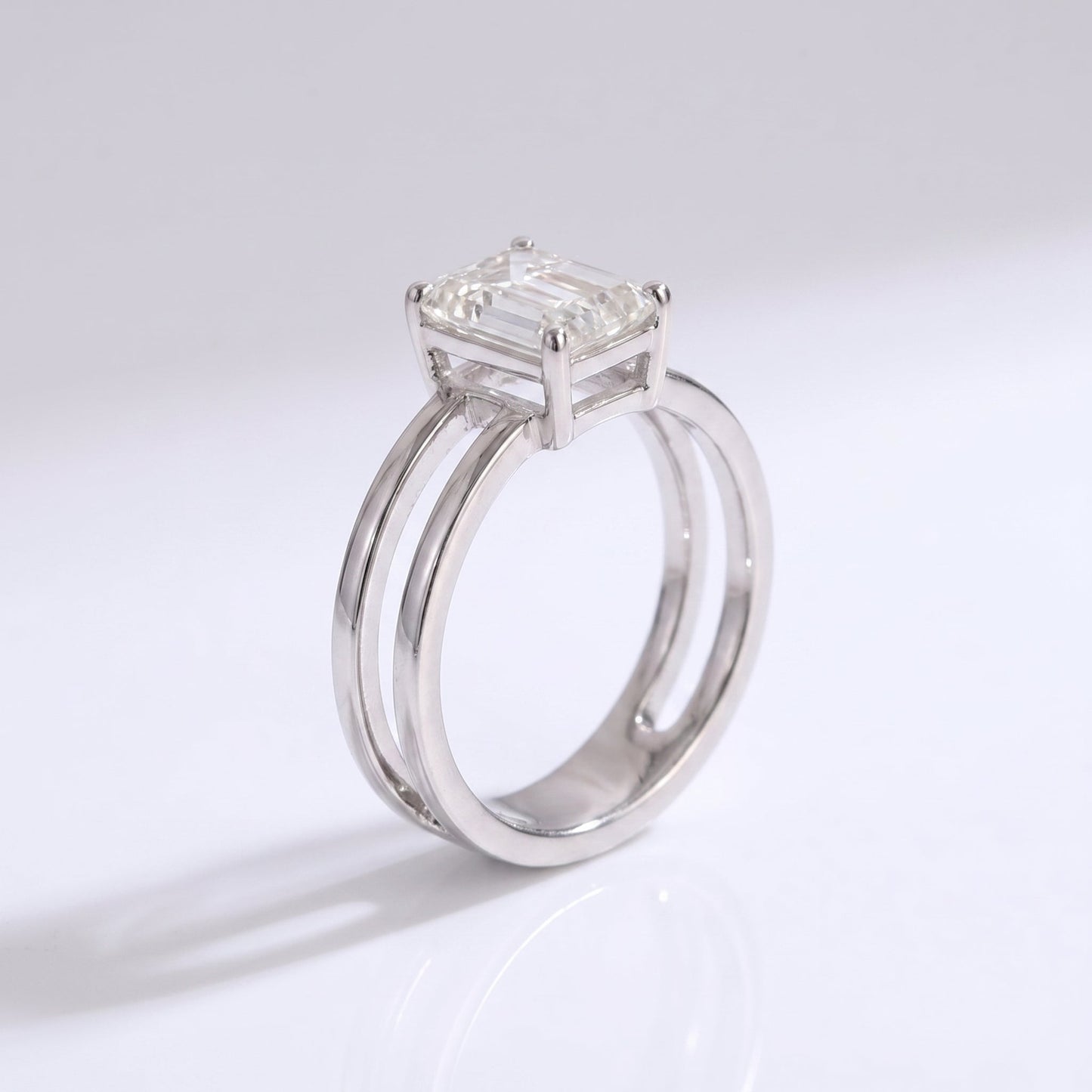 2 CT Marquise Pave Lab Grown Engagement Ring