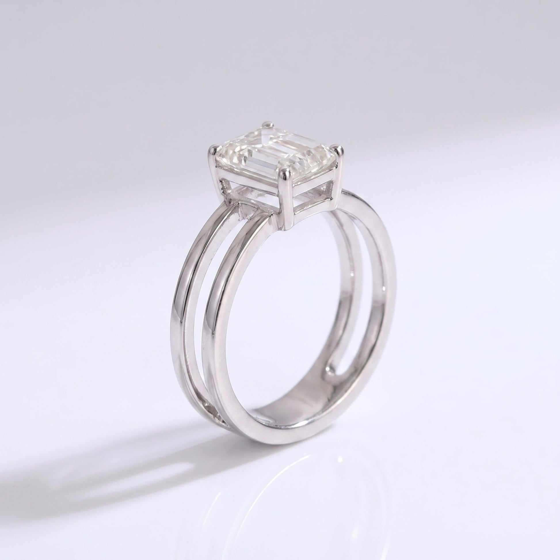 2 CT Marquise Pave Lab Grown Engagement Ring