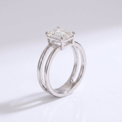 2 CT Marquise Pave Lab Grown Engagement Ring