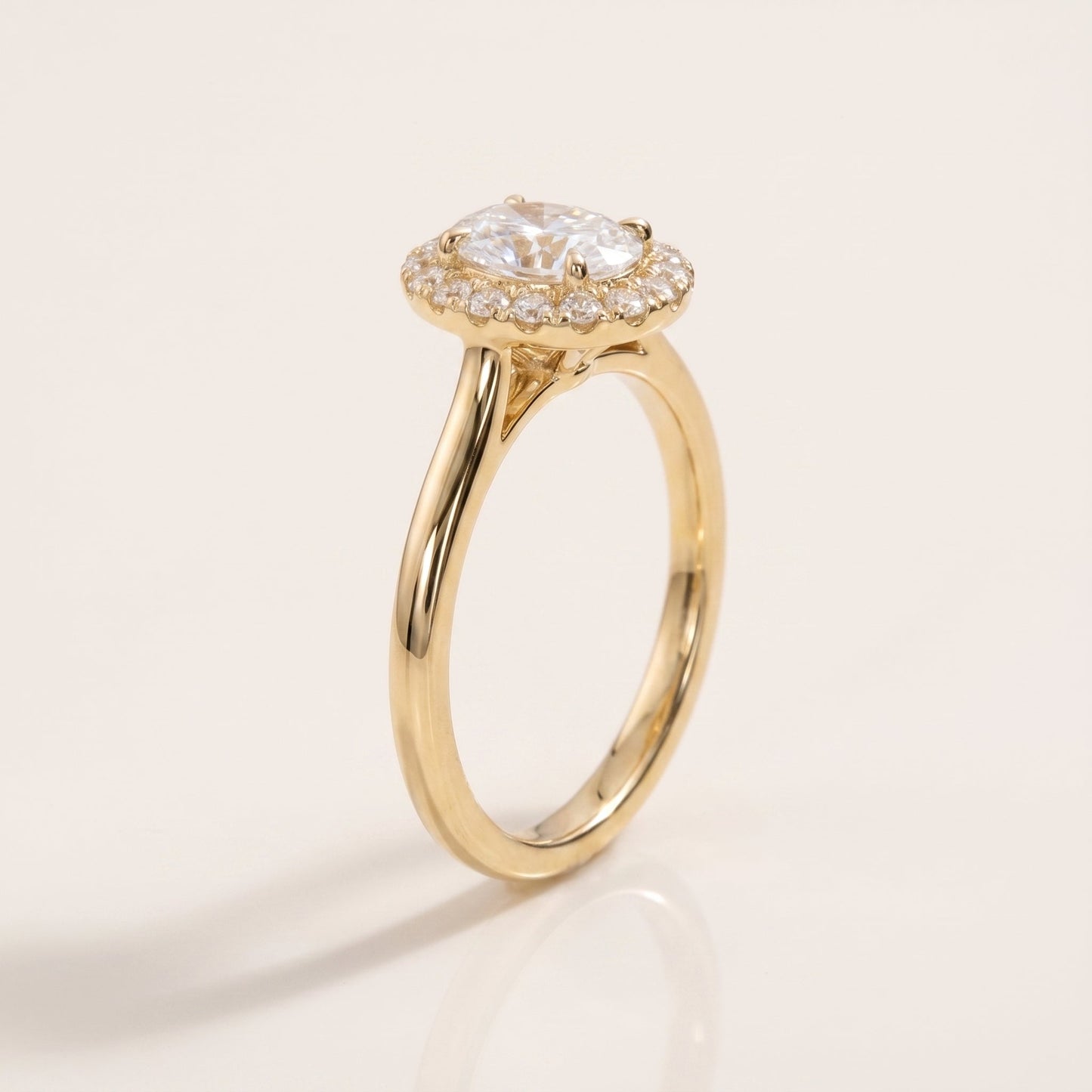 2 CT Marquise Pave Lab Grown Engagement Ring