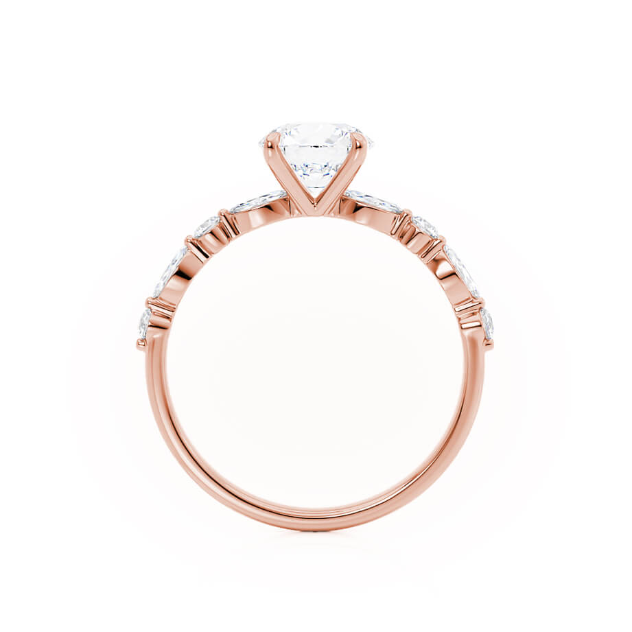 1 CT Oval Pave Moissanite Engagement Ring
