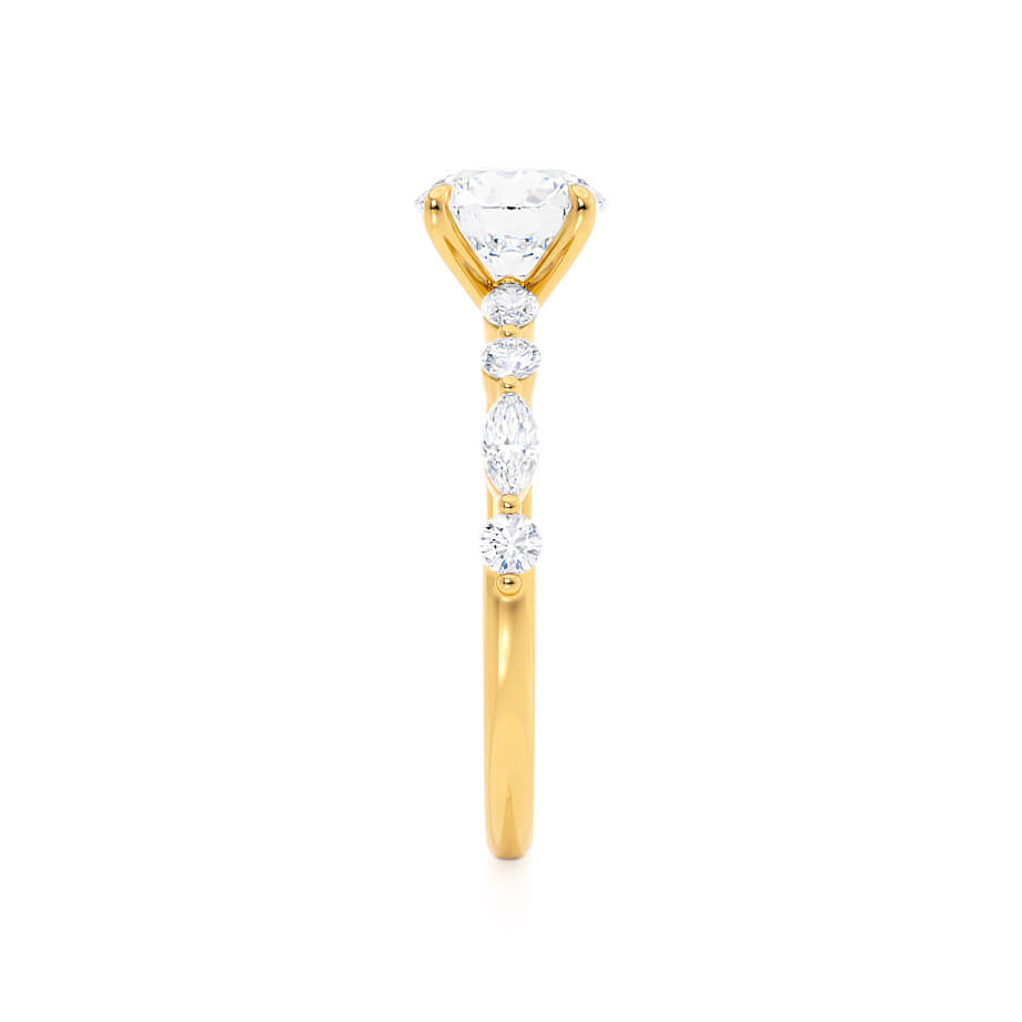5 CT Oval Pave Moissanite Engagement Ring