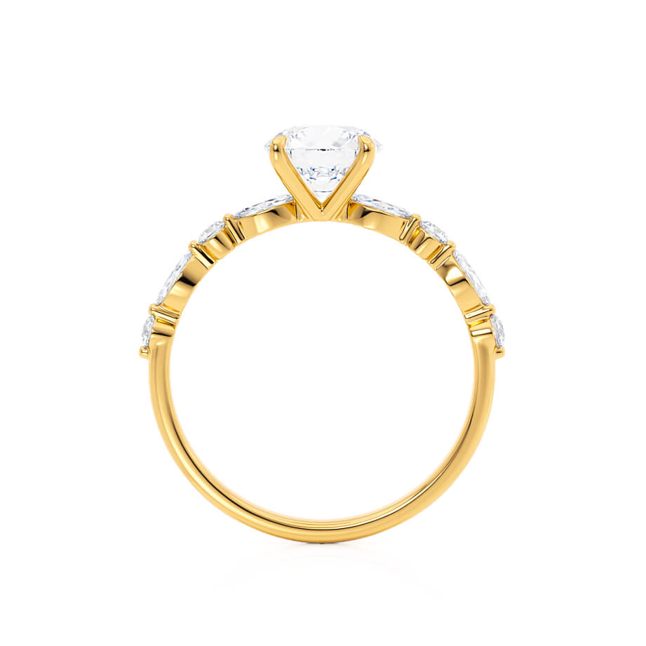 5 CT Oval Pave Moissanite Engagement Ring