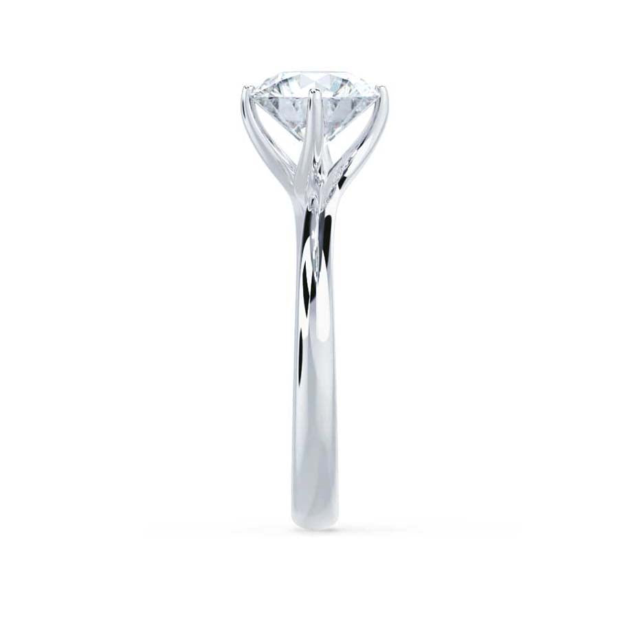 1.2 CT Round Solitaire Moissanite Engagement Ring