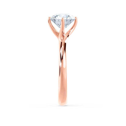 1.2 CT Round Solitaire Moissanite Engagement Ring