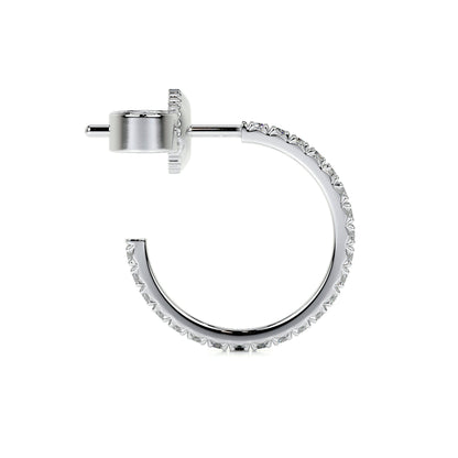 1 TCW Round Moissanite Stud Earrings