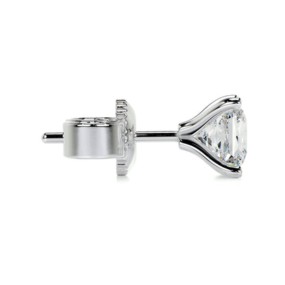 3 TCW Princess Moissanite Stud Earrings
