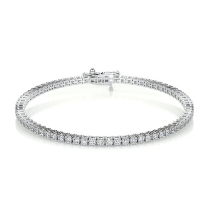 2.5 TCW Round Moissanite Tennis Bracelet