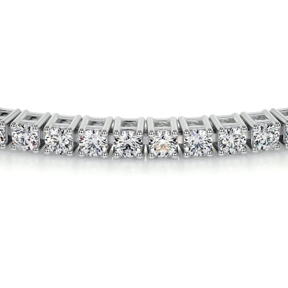 2.5 TCW Round Moissanite Tennis Bracelet