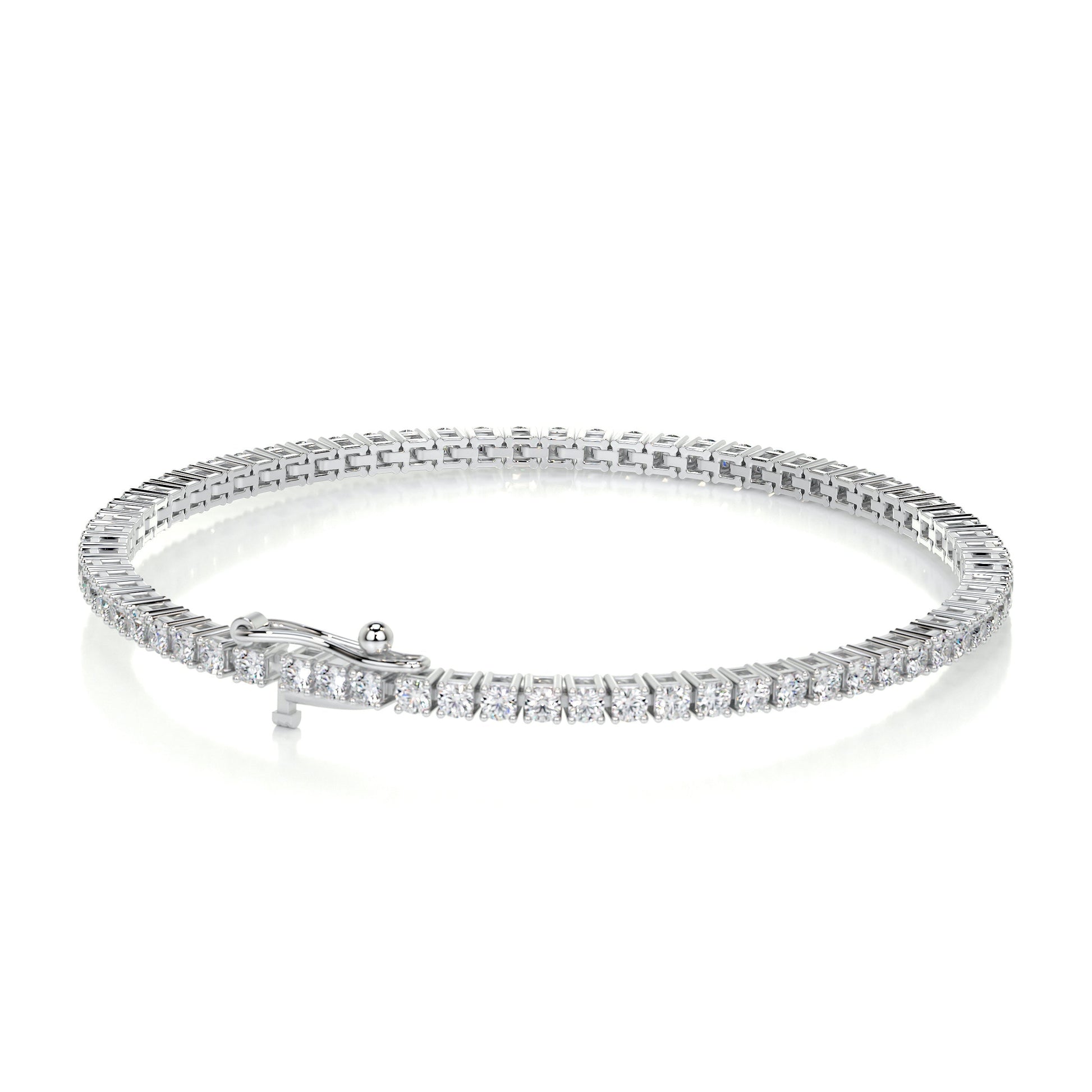 2.5 TCW Round Moissanite Tennis Bracelet