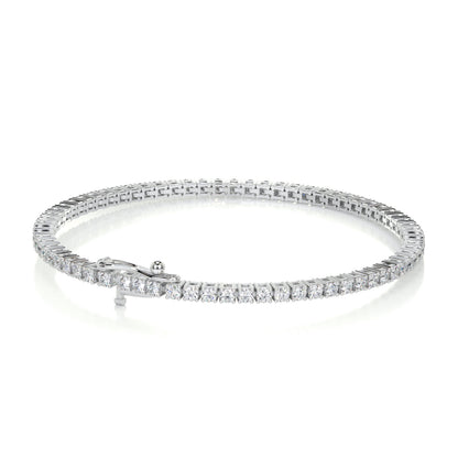 2.5 TCW Round Moissanite Tennis Bracelet